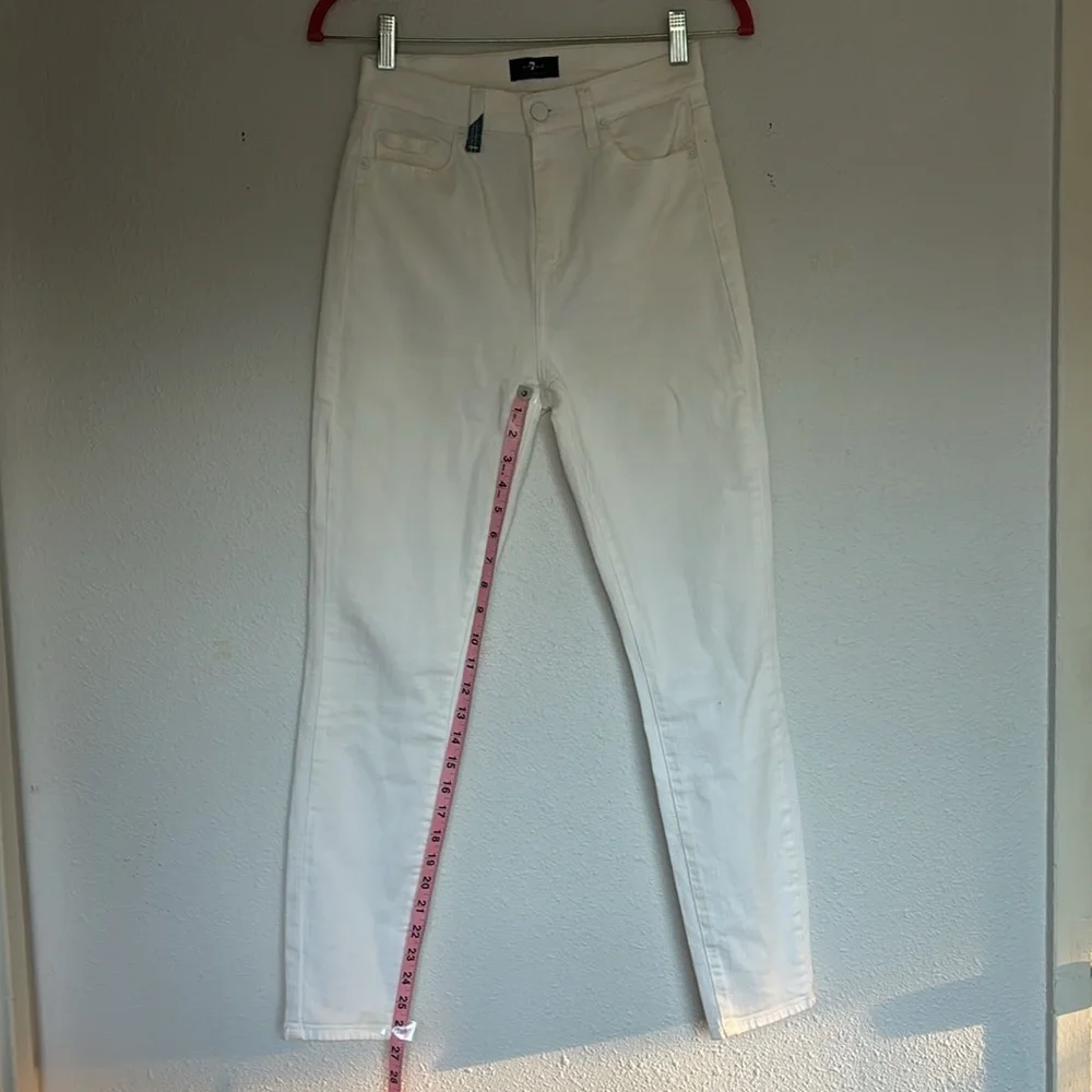 7 Jeans, size 25, white with jean accents